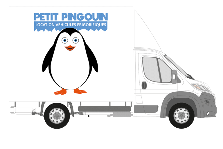 Location vehicule refrigéré camion frigo Petit Pingouin Saône-et-Loire Paray le Monial 71 - 13m3